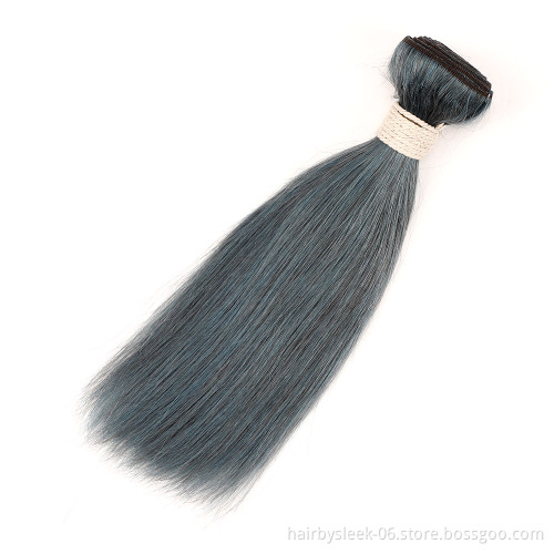 Rebecca Fashion new colorful straight weave 8 to 28inches virgin straight hair bundles with closure wholesale 100 human hair